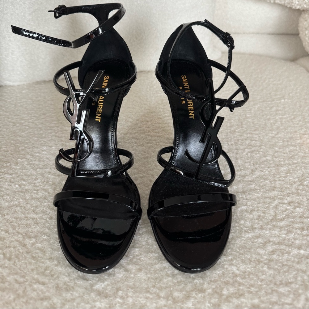 Brand new Saint Opyum YSL Patent Ankle-Strap heels.